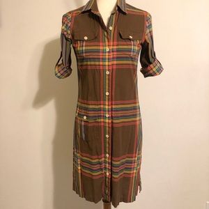Vintage LL Bean Plaid Dress